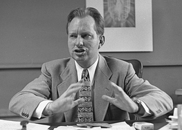 Founder and university dropout L. Ron Hubbard.