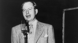 Hubbard lecturing in 1951.